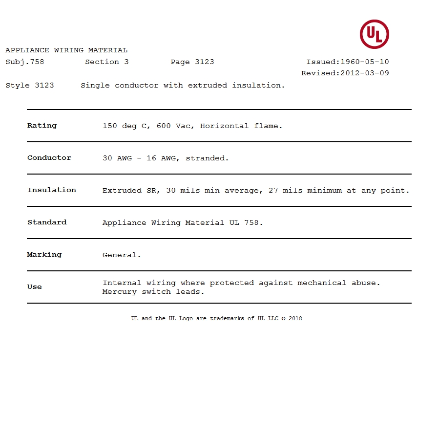 ����UL 3123 �轺������֤���� 